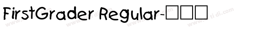 FirstGrader Regular字体转换
